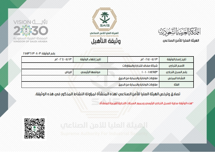 Fire Fighting Qualification